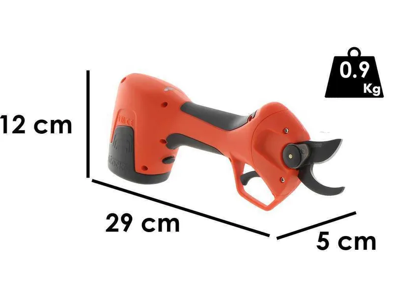 Sécateur de taille à batterie Stocker Vulcano E-25 TR BASIC - Avec batterie de 14.4 V/2.5 ah - Diamètre de coupe 25 mm