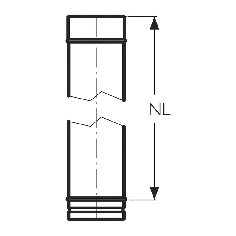Schiedel Élément de conduit PPL 500 mm Ø 200 mm