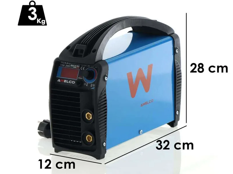 Poste à souder à inverter à électrode mma-tig Awelco mikrotig 200 - 200A @150A - 230V