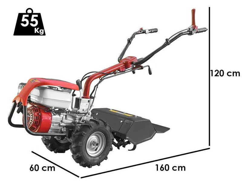 Barbieri RED - Motoculteur à essence - Honda GX160 - 4,78 CV