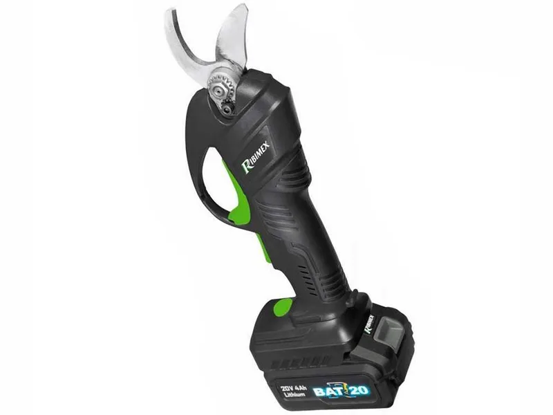 Ribimex PRBAT20/SEC - Sécateur de taille électrique - 20 V/4 Ah - Diamètre de coupe 25 mm