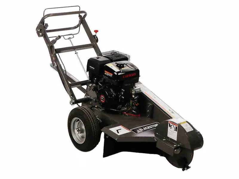 BlackStone SG 420 L ES PRO - Rogneuse de souches - Moteur Loncin de 420 cm3 - Disque de coupe avec 8 marteaux en carbure de tungstène