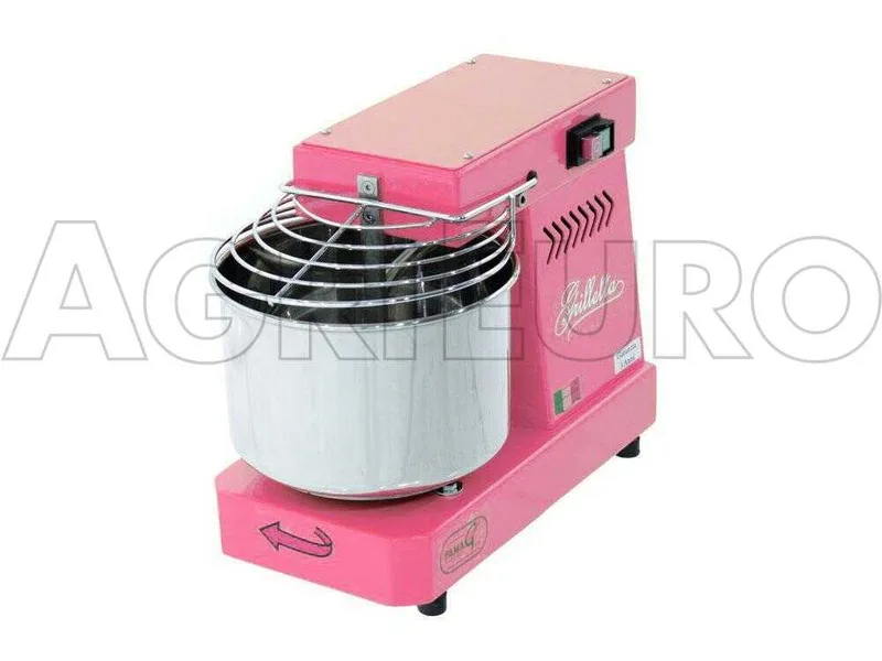 Pétrin à spirale électrique - Famag Grilletta IM 5 Color - Rose 5 kg - 8 L