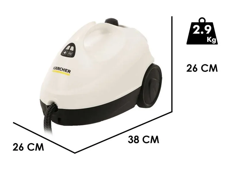 Karcher SC2 EasyFix EU - Nettoyeur à vapeur - 2 niveaux de réglage de la vapeur - Puissance 1500 W
