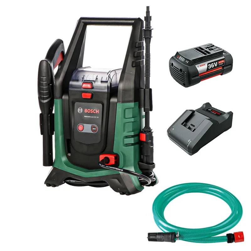 BOSCH UniversalAquatak 36V-100 - Nettoyeur haute pression à batterie - 100 Bar + Tuyau auto-amorçant - 36V 4Ah