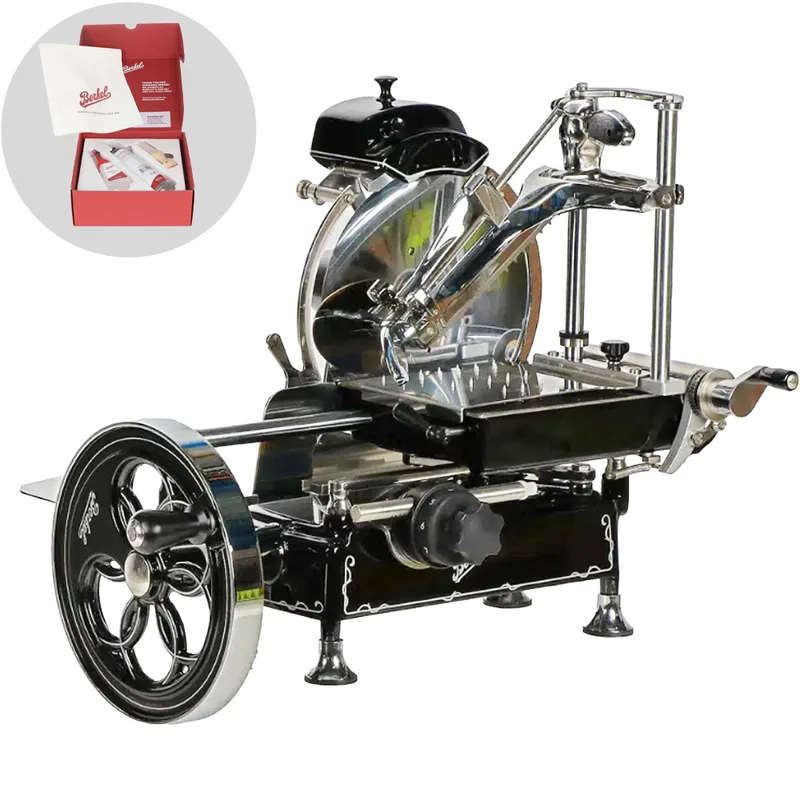 Berkel B2 Noire - Trancheuse à volant - Lame en acier chromé de 265 mm