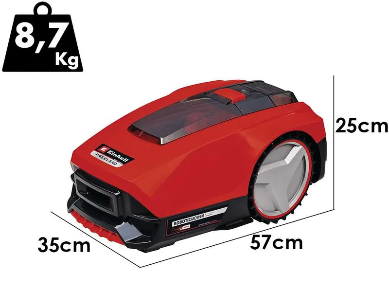Einhell FREELEXO 300 - Robot tondeuse avec fil périphérique - Batterie au lithium 18 V/2 Ah