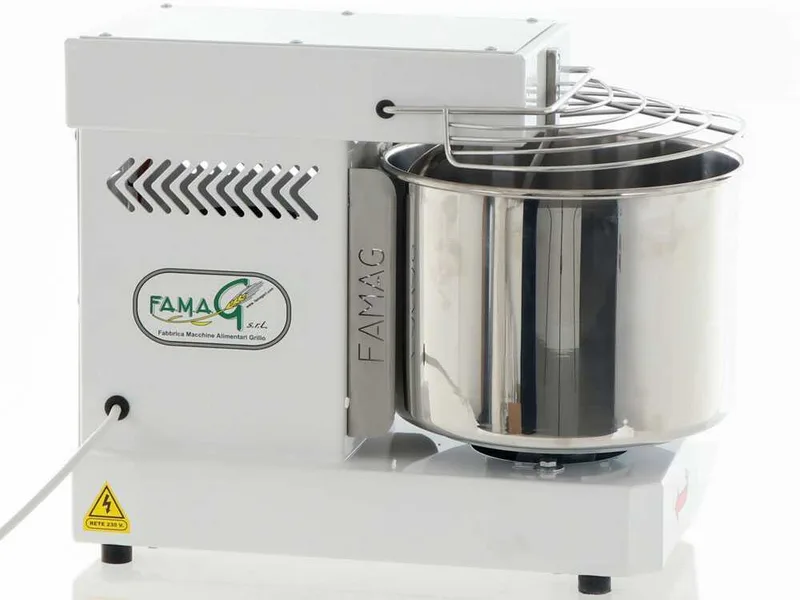 Pétrin à spirale basculante Famag Grilletta IM 10S HH haut niveau d'hydratation - 10 vitesses - Capacité de la cuve 10 Kg 13 litres