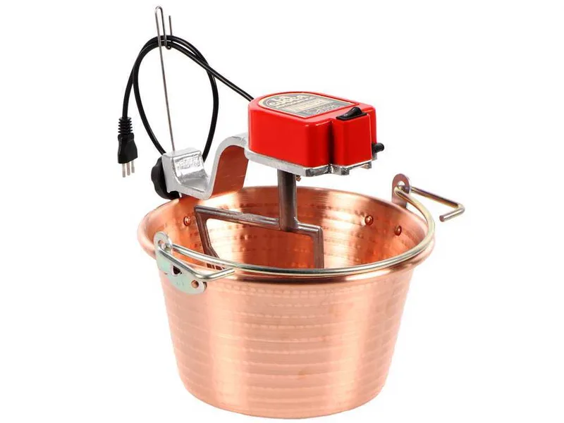 NuovaFac Cuoca Automatica à induction - Chaudron électrique en cuivre martelé - 9L - 5W