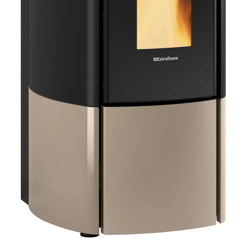 Extraflame Evolution Line Katia 11 poêle à granulés acier gris tourterelle