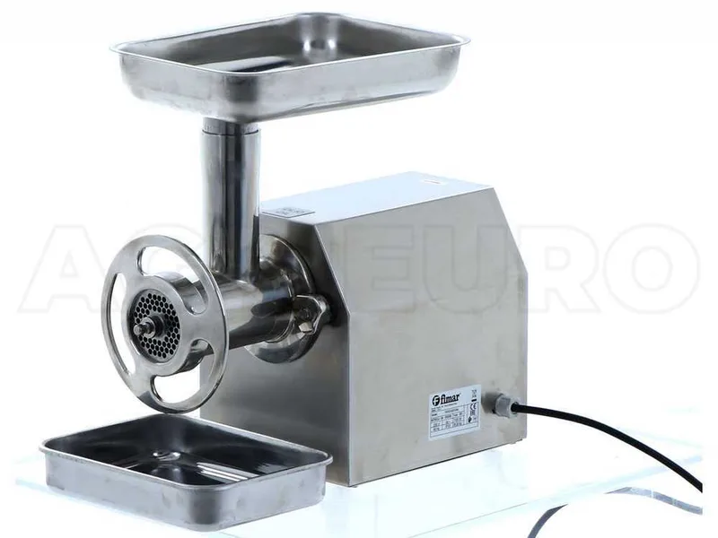 Fimar TC22C - Hachoir à viande électrique - 400 V - 1,5 CV - Groupe de hachage en INOX - Sans inverseur de marche