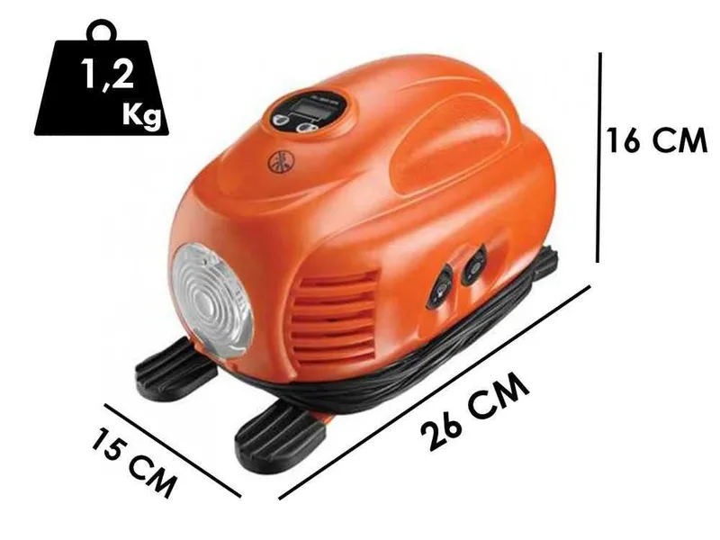 Black & Decker ASI200-XJ - Compresseur d'air portatif Oilless - 8 Bar Max