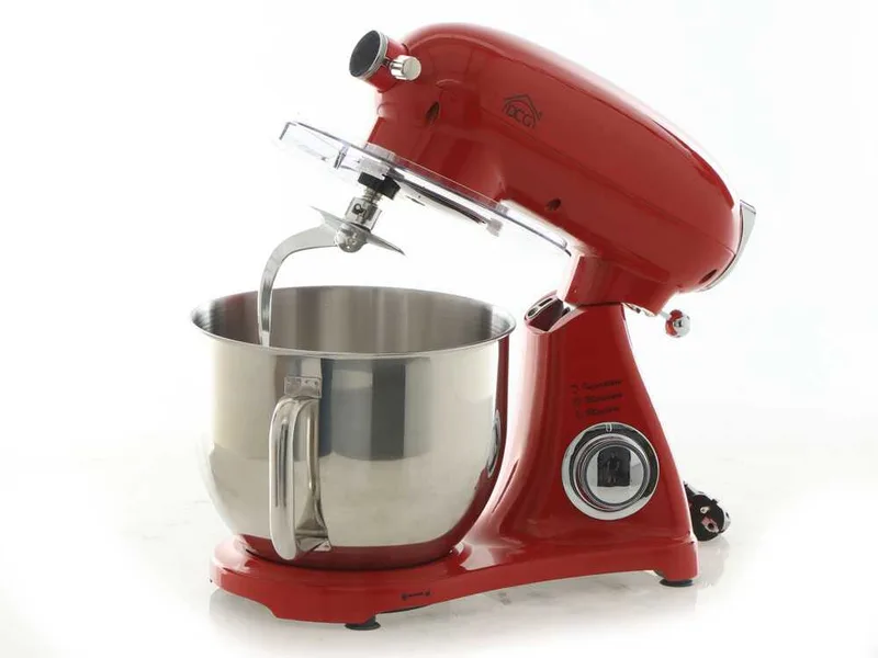 DCG KM1510R 7l - Batteur mélangeur planétaire - Avec cuve en acier de 7 litres - Multifonction à enclenchement rapide