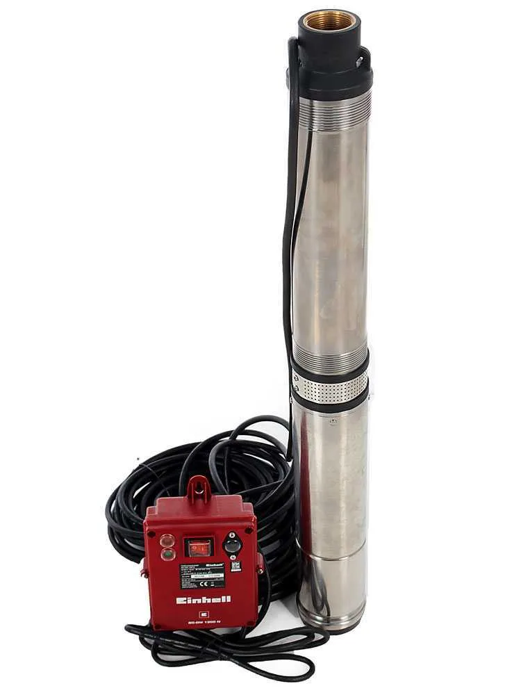 Pompe immergée de forage Einhell GC-DW 1300 N + Boîtier de commande externe - 1300W