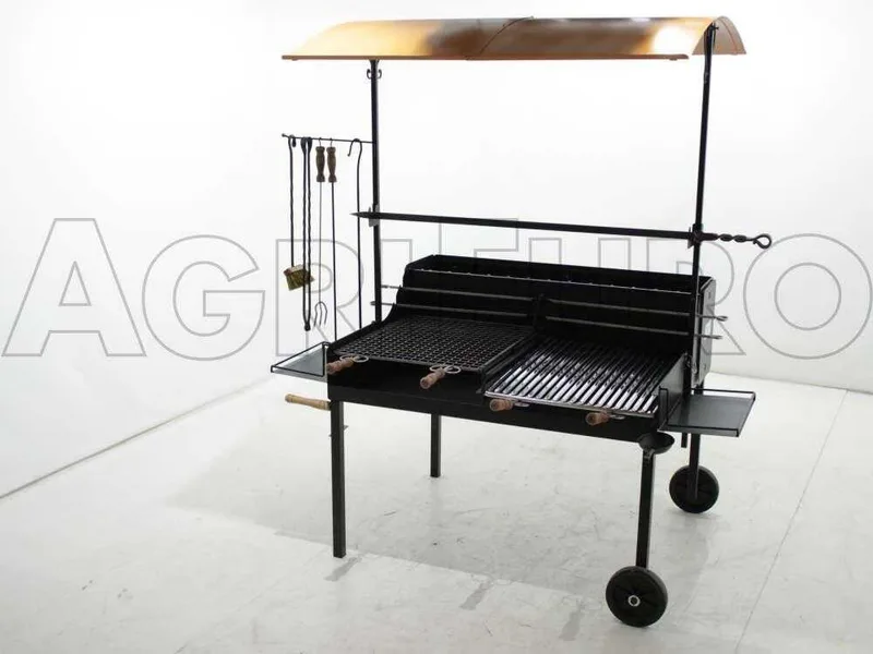 Cruccolini Tuscany Maxi - Barbecue à bois et charbon en fer artisanal