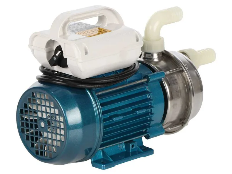 Tellarini ALM 25 - Pompe électrique de transfert pour huile en acier inox - Raccord en NYLON droit + courbé - Monophasée - 230V