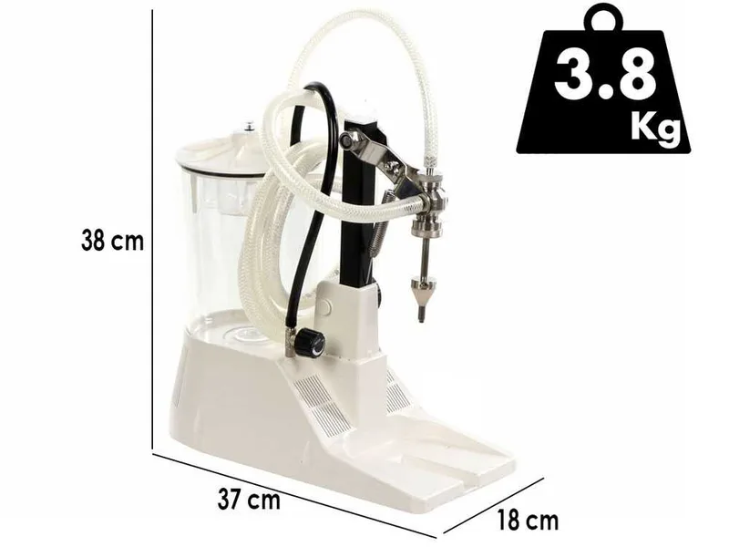 Tenco Enolmatic Mignon Inox - Remplisseuse électrique avec bec mignon