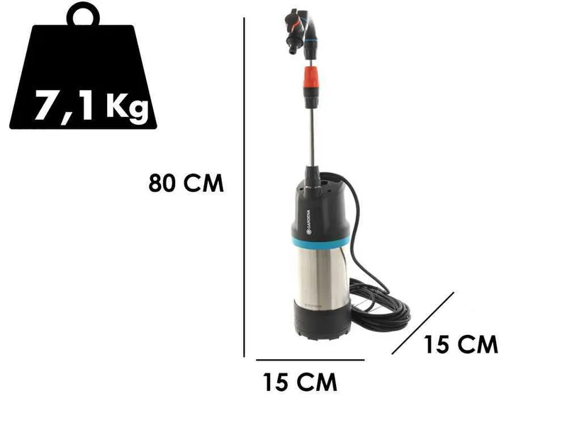 Pompe immergée Gardena 4700/2 inox automatic - 550W