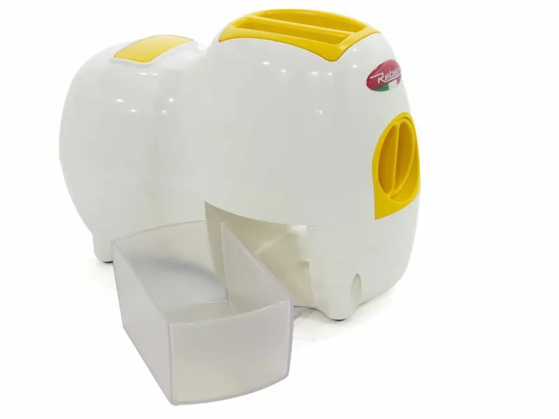 Reber Fido 9250 BG - Râpe électrique de table - Blanche et Jaune - Avec moteur de 140W