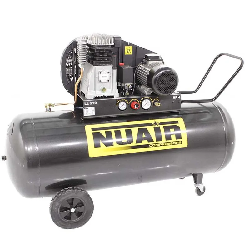Nuair B 3800B/4T/270 TECH - Compresseur d'air électrique triphasé à courroie - Moteur 4 CV - 270 L