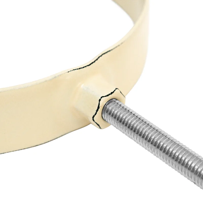 Raik conduit de fumée / tuyau de poêle émaillé 130 mm - collier de serrage ivoire