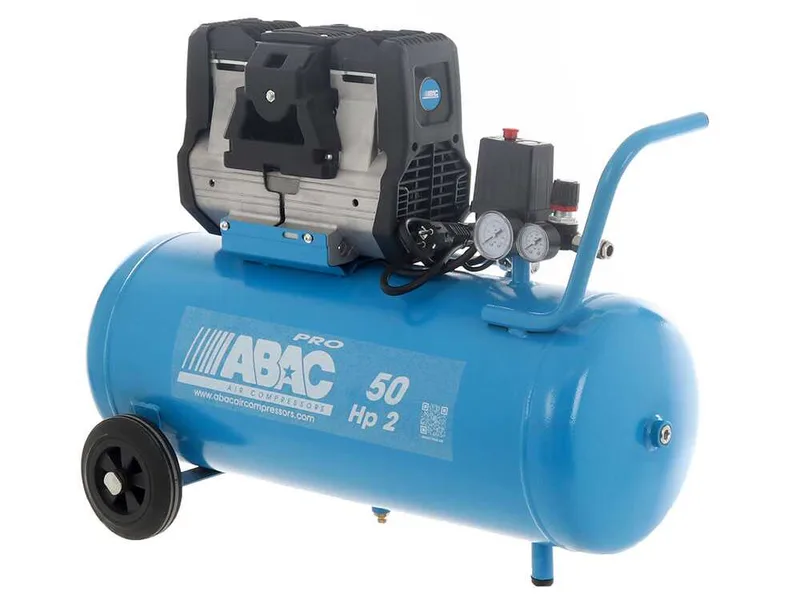 Abac montecarlo OS20P - Compresseur d'air électrique monophasé silencieux, sans huile - Moteur 2 CV - 50 L