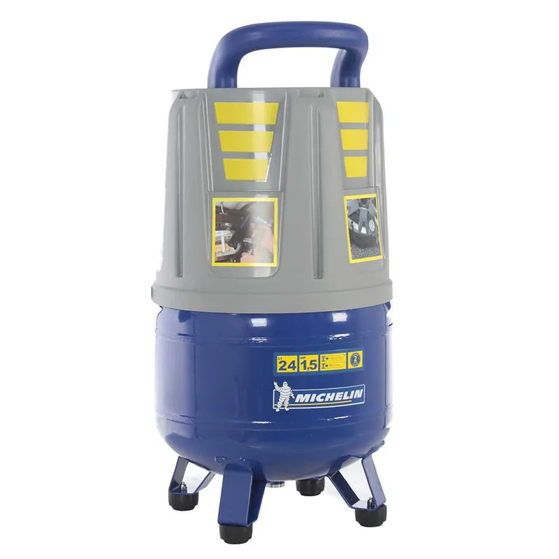 Michelin MVX 24 - Compresseur d'air électrique portatif monophasé, oil-less - Moteur 1.5 CV - 24 L