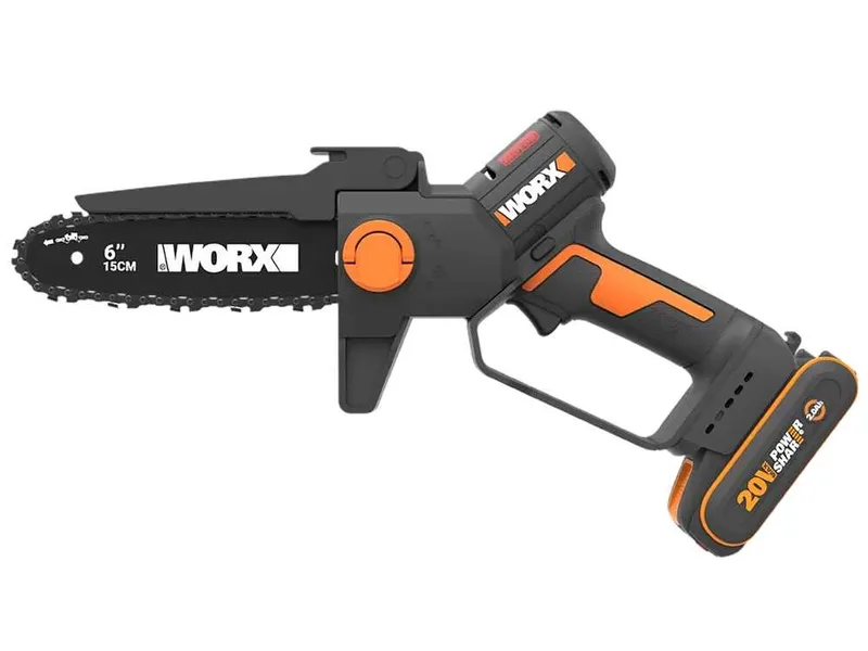 Worx WG327E - Élagueuse sur batterie + perche de rallonge de 125 cm - 20 V 2 Ah