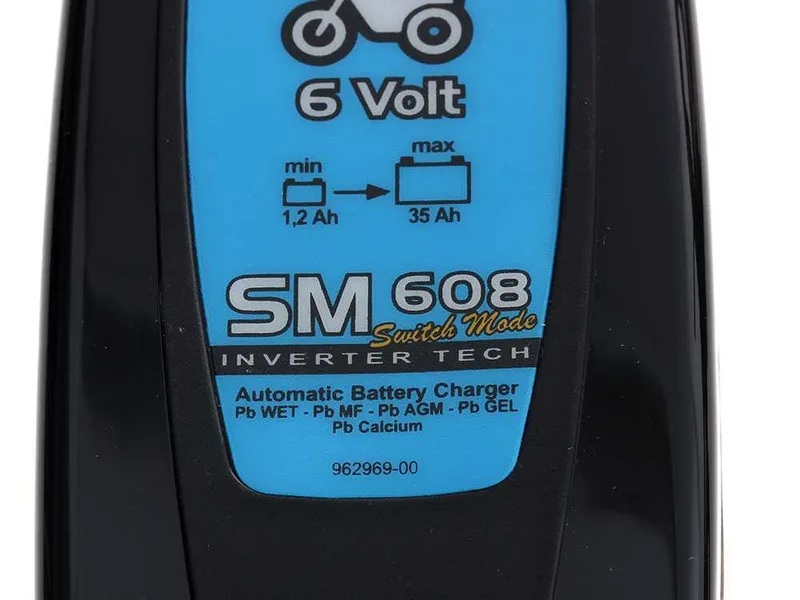 Deca SM 608 - Chargeur de voiture automatique - 6V - batteries de voiture et moto jusqu'à 35Ah