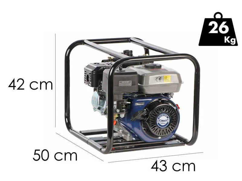 BullMach NAYLA 50 - Pompe thermique - Hauteur de refoulement élevée - avec raccords de 50/40/40 mm