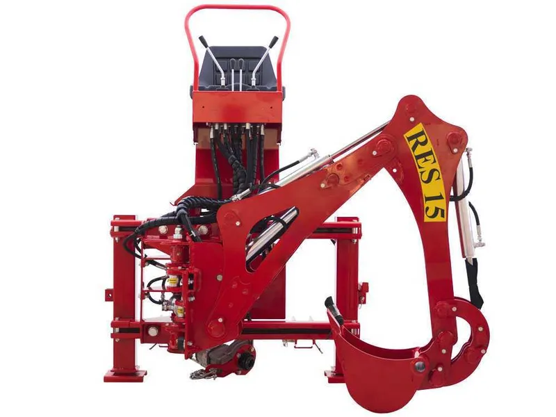 Agrieuro Top Line RES15 - Pelle rétro pour tracteur avec déplacement latéral
