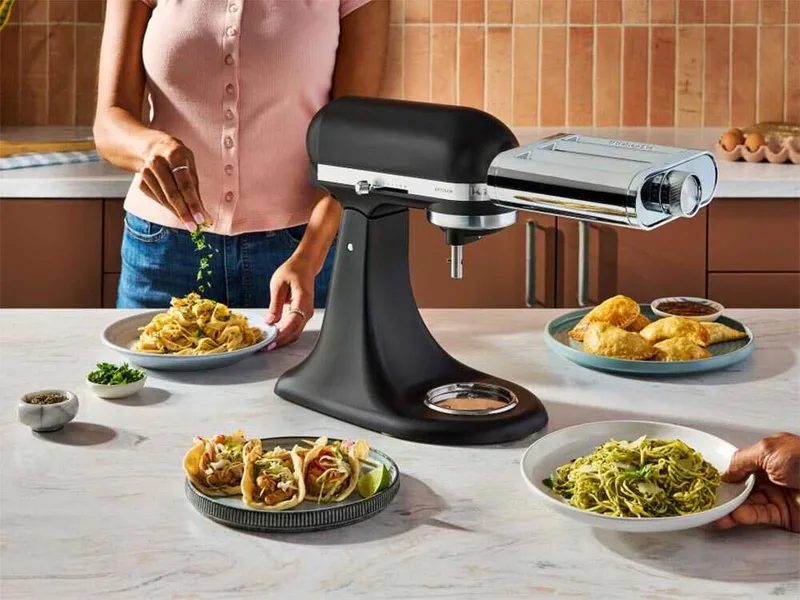 KitchenAid 5KSM3MPA – Accessoire à pâtes 3-en-1 en métal