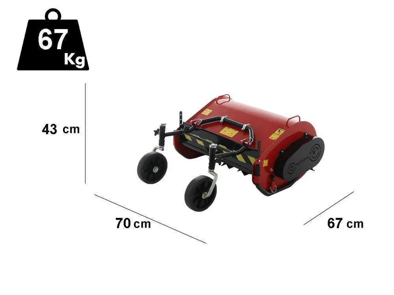 Broyeur série lourde de 60 cm pour motoculteur à 2 roues minimum 8 CV