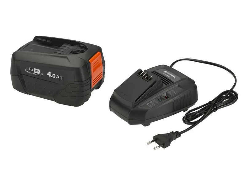 Kit de démarrage 18 V 4 Ah - Batterie + chargeur - Gardena