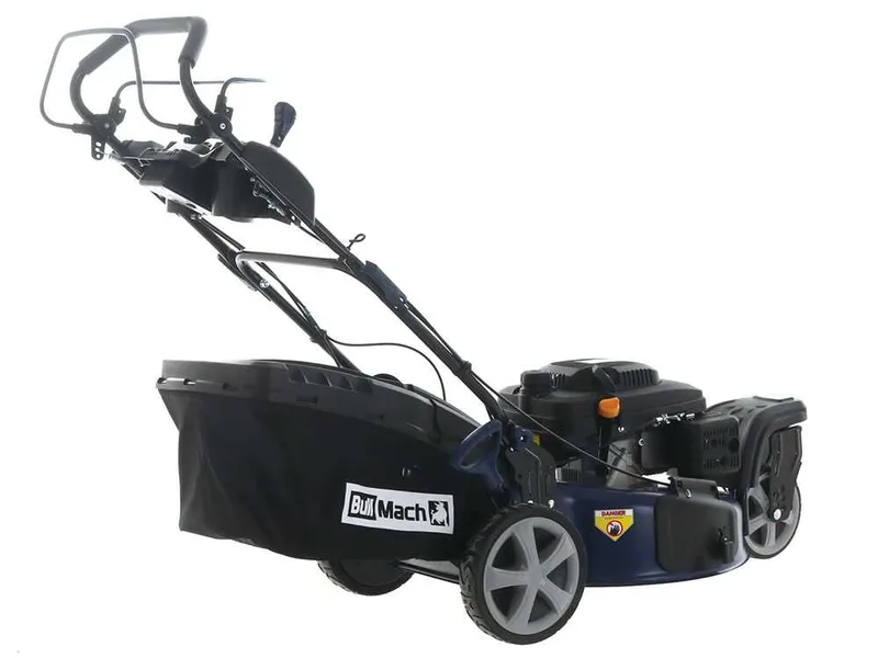 BullMach CERBERO 53 - Tondeuse à gazon thermique tractée - Coupe 53 cm - 4 en 1