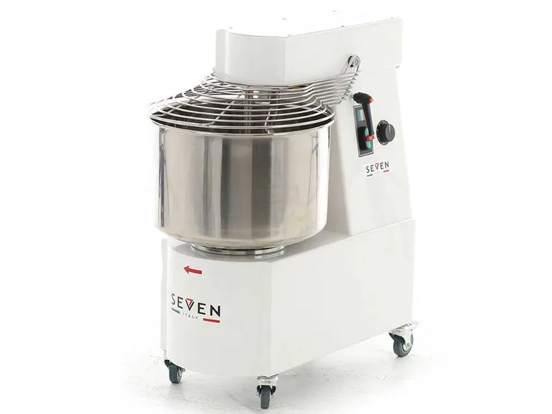 Pétrin à spirale Seven Italy GHR 30 - 230 V - Avec Roues et minuterie