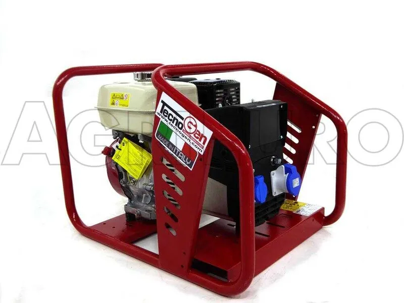 TecnoGen H5000 AVR - Groupe électrogène 3.6 KW monophasé - Honda GX 270 - Alternateur italien