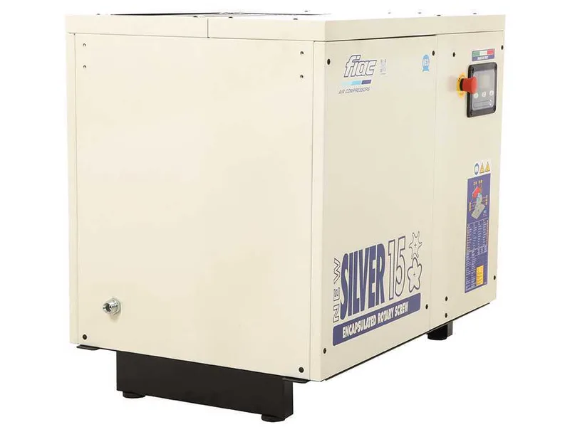 Fiac New Silver 15 - Compresseur rotatif triphasé à vis silencieux - Moteur 15 HP