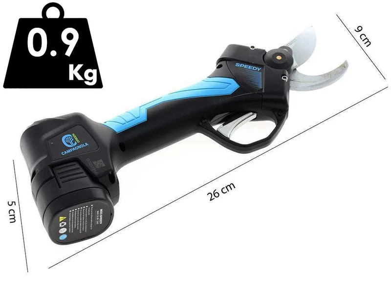 Sécateur électrique de taille SPEEDY Campagnola - 2 batteries de 2 Ah - Diamètre de coupe 25 mm