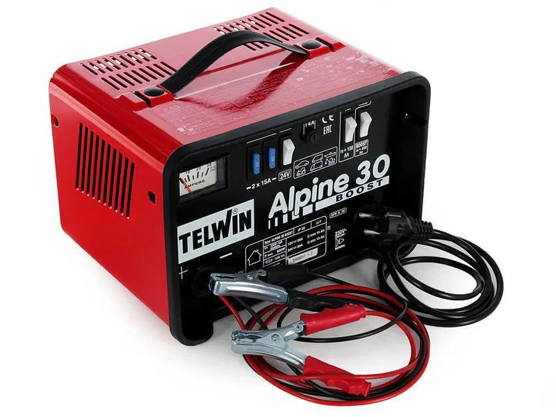 Telwin Alpine 30 Boost - Chargeur de batterie - batteries humides d'une tension de 12/24V - 800W