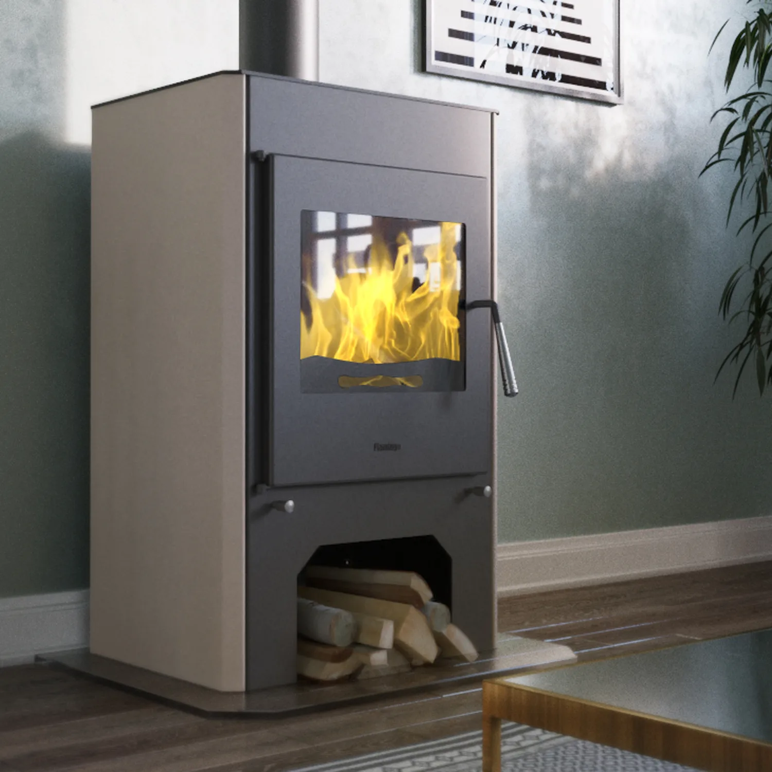 Poêle à bois HS Flamingo Espo 3 Crème