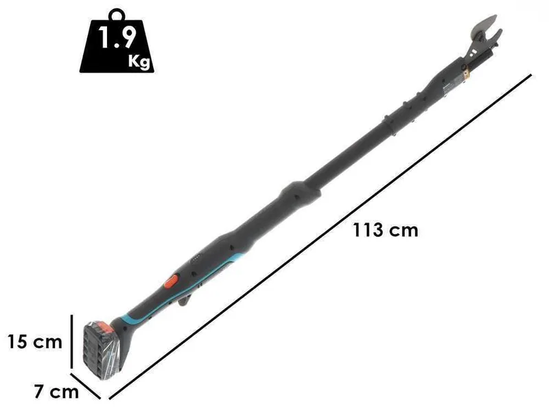 Gardena EasyCut 110/18V P4A Solo - Sécateur électrique de taille sur perche - Diamètre de coupe 28 mm