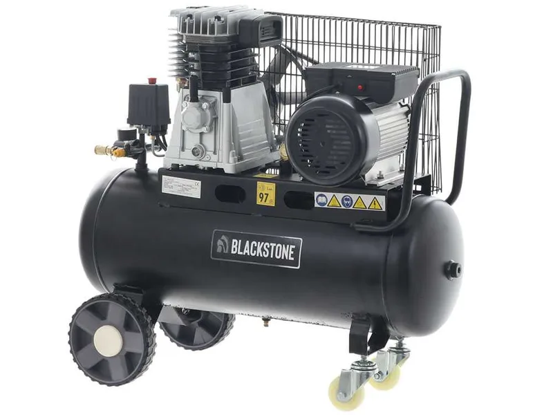 BlackStone B-LBC 50-30 - Compresseur d'air électrique à courroie - Moteur 3 CV - 50 L