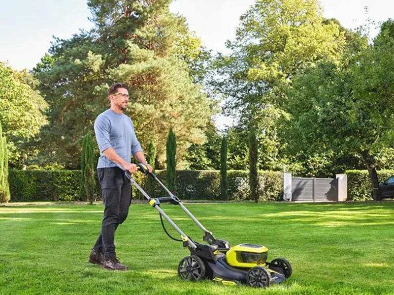 Ryobi RY18LMX46A-0 - Tondeuse à gazon à batterie 36 V - Largeur de coupe 46 cm - sans batteries ni chargeur