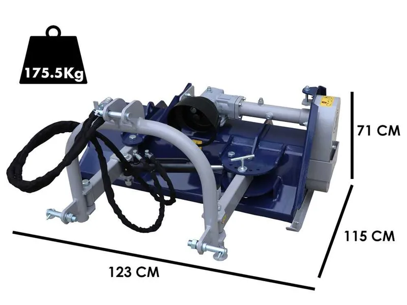 BullMach ERMES 105 SH - Broyeur sur tracteur - Série légère - À déport hydraulique