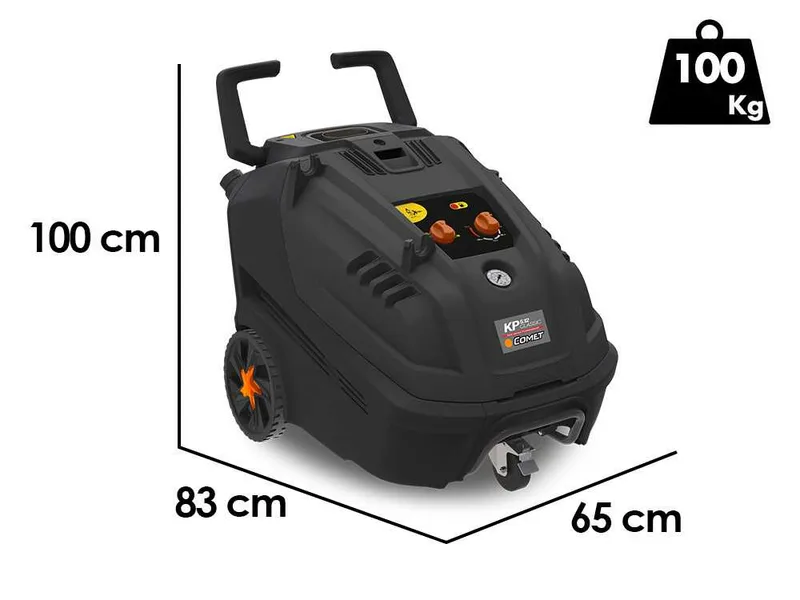 Nettoyeur haute pression eau chaude triphasé Comet KP CLASSIC 5.12 12/180 T - Pompe en laiton