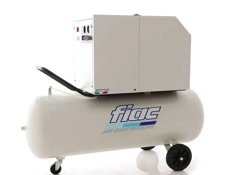 Fiac Silent AB200/360M - Compresseur d'air électrique monophasé à courroie, silencieux - Moteur 3 CV - 200 L