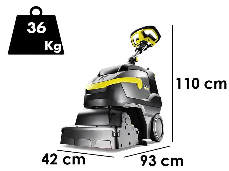 Karcher Pro BR 35/12 C Bp Pack - Autolaveuse professionnelle à batterie - 3 en 1 : lave, sèche et aspire