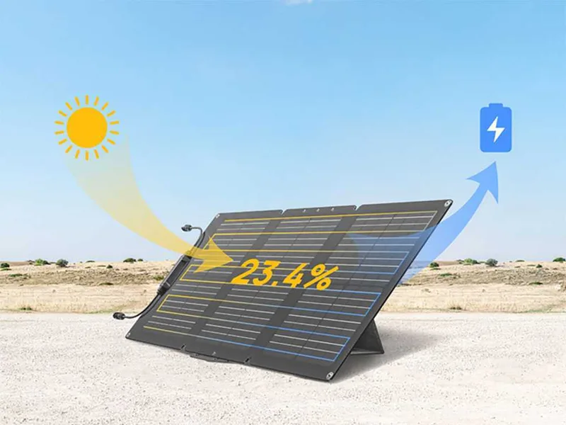 EcoFlow Panneau photovoltaïque portatif - 60W