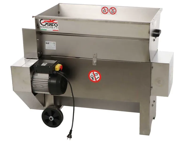 Grifo DVEP20IR - Égrappoir électrique INOX avec pompe à rouleaux - Protections incluses